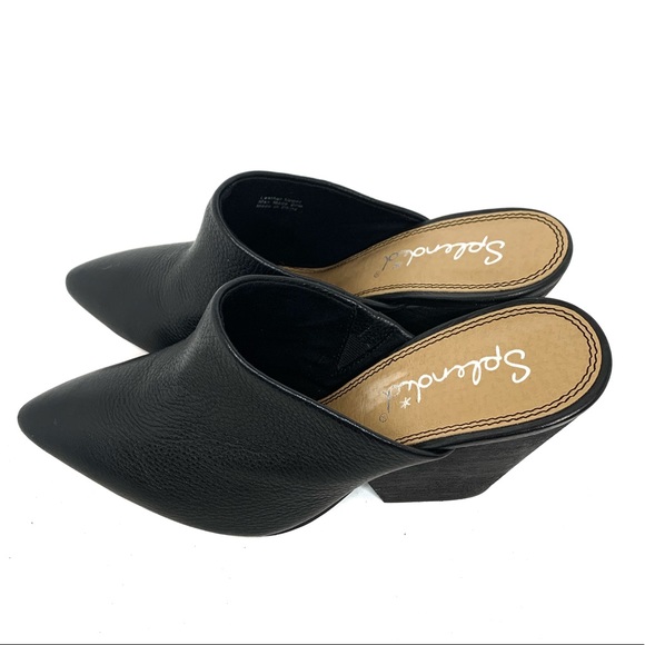 ❗️S O L D❗️◾️SPLENDID Black Pebbled Leather Mule - Picture 9 of 13